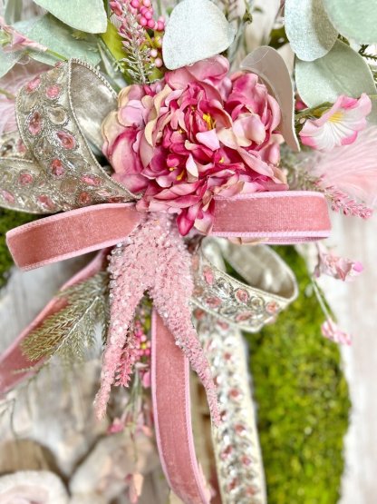 Bunny Wreath, Bunny Door Hanger, Spring Wreath