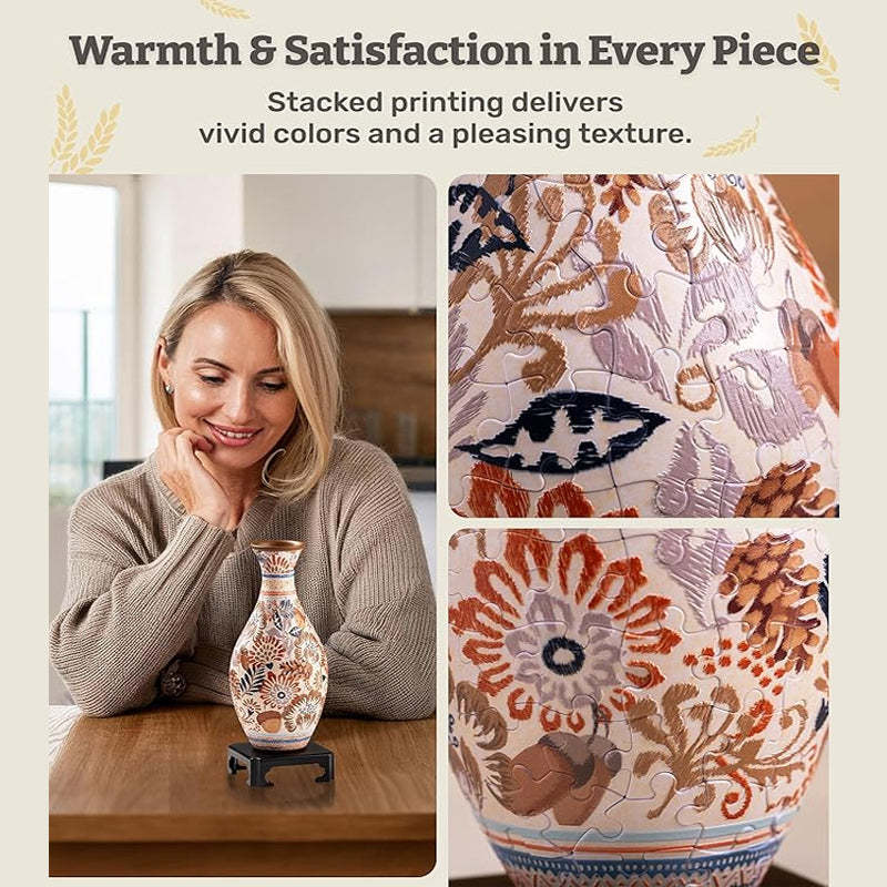 ✨Seasonal Themes 3D Art Puzzle Vase 🌸 A Perfect New Year Gift🎁
