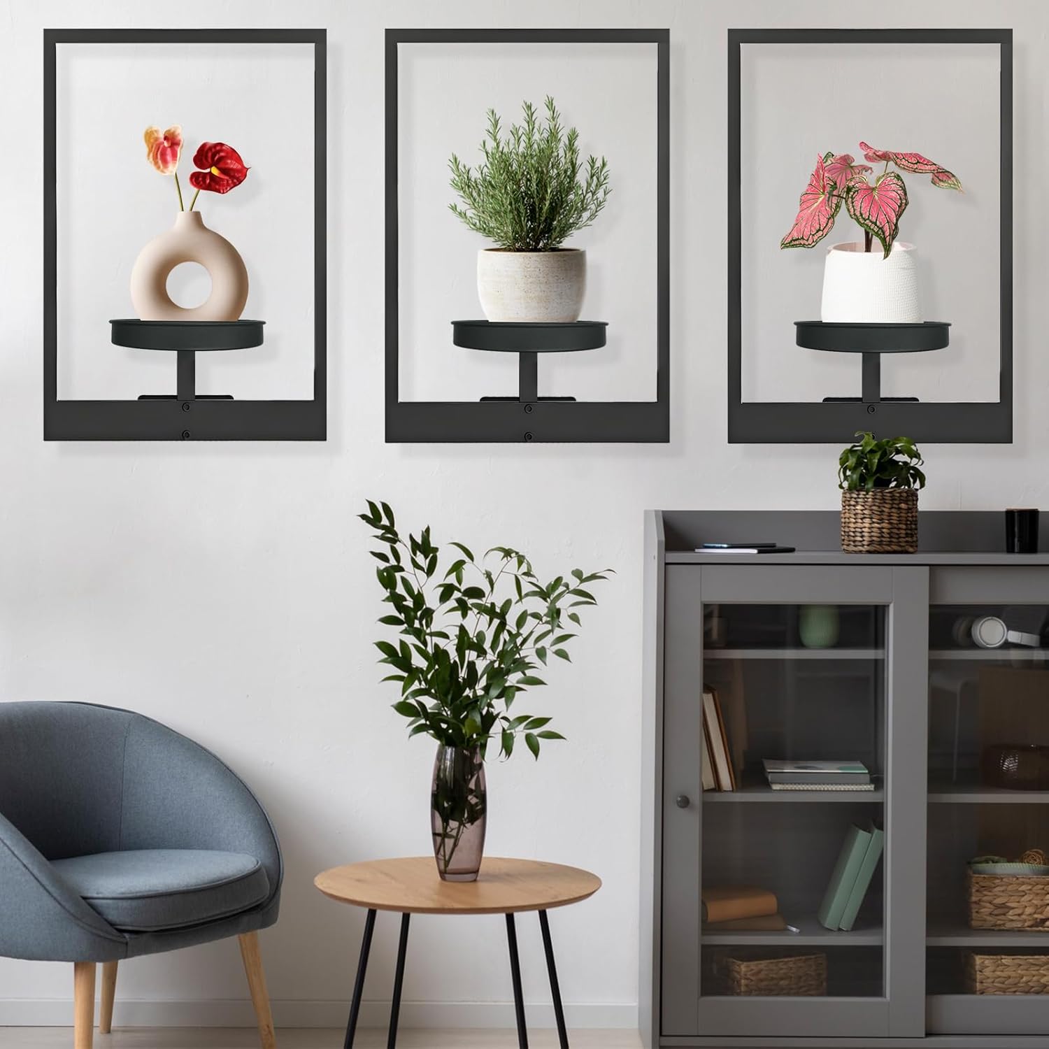 Metal Wall Mounted Indoor Plant Pot