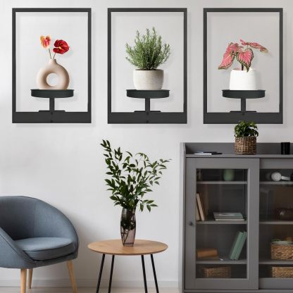 Metal Wall Mounted Indoor Plant Pot
