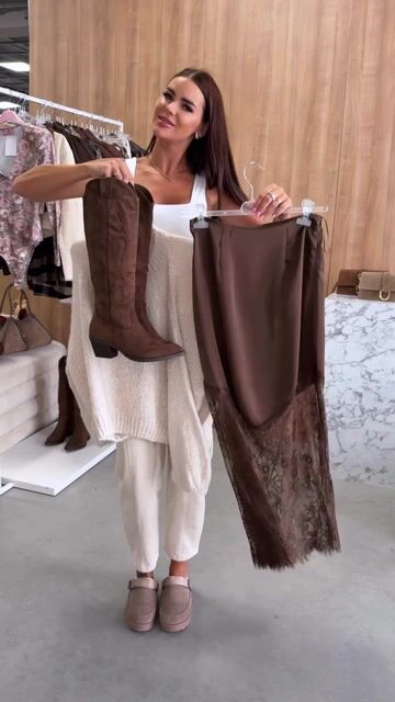 Satin Lace Patchwork High Rise H-line Maxi Skirt