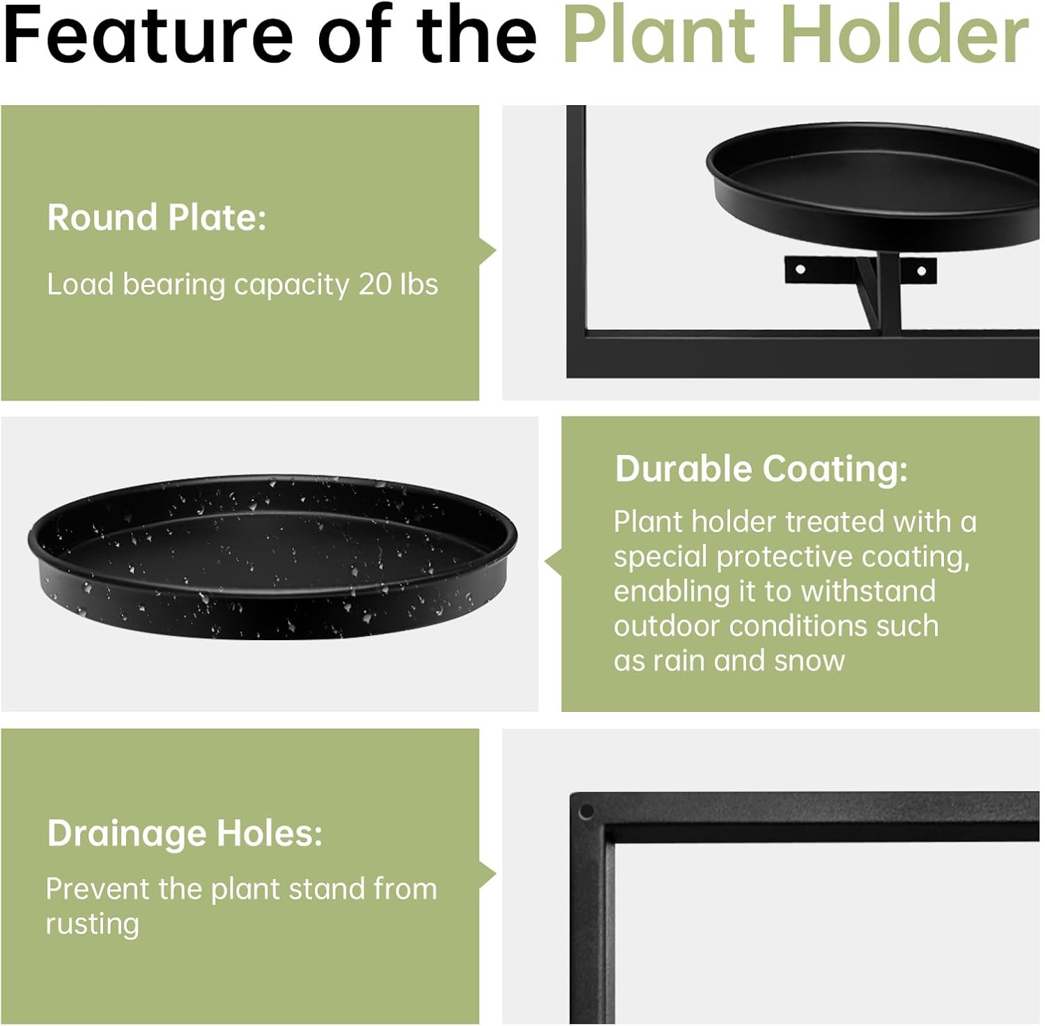 Metal Wall Mounted Indoor Plant Pot