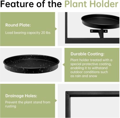 Metal Wall Mounted Indoor Plant Pot