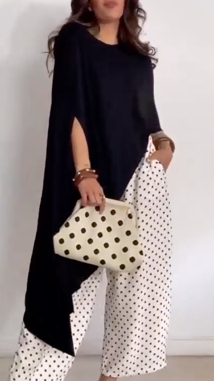 Women's Round Neck Irregular Casual Top