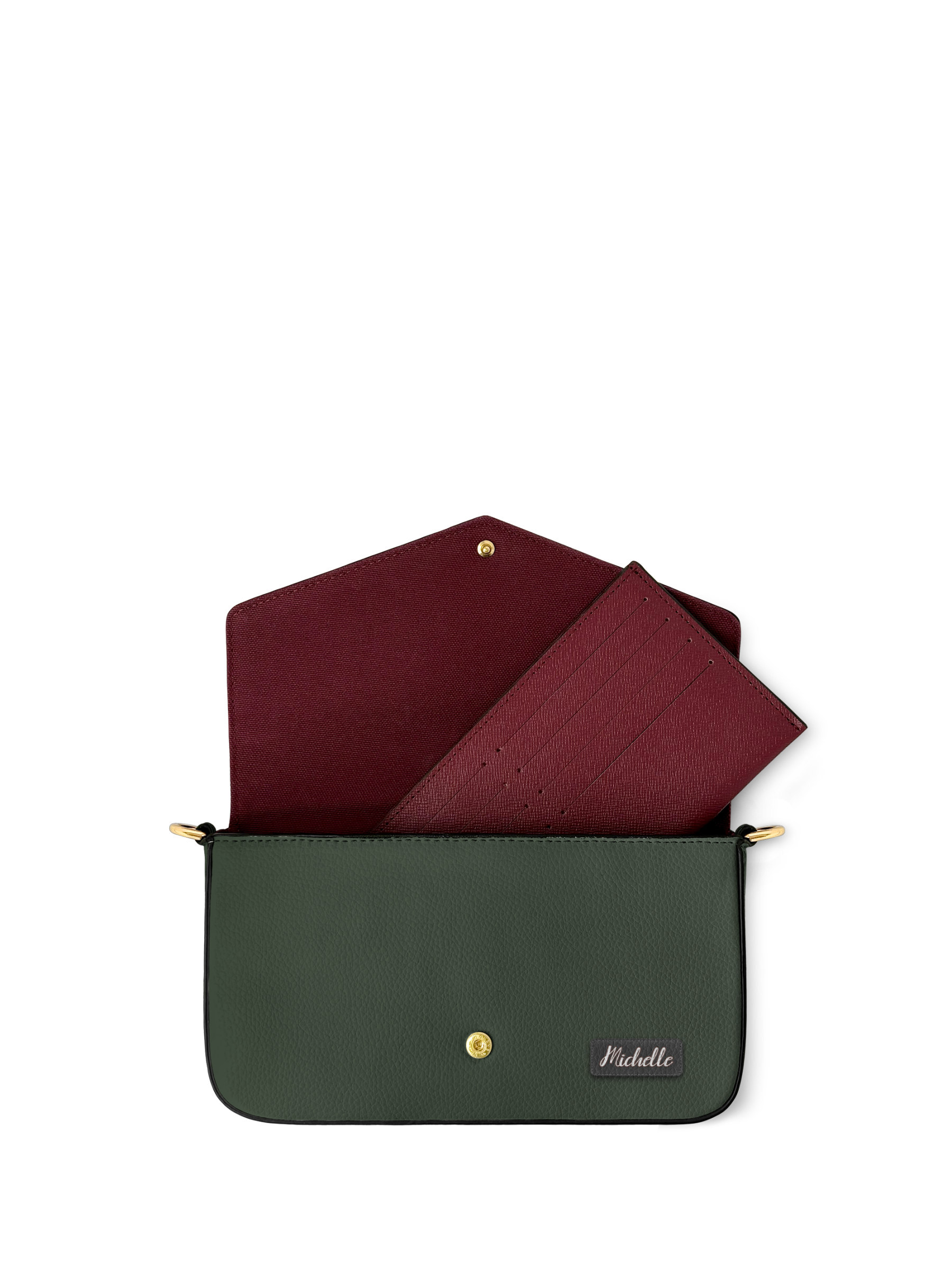 Let These Curls Do The Talking NNRZ22070343PZ Envelope Chain Crossbody Bag