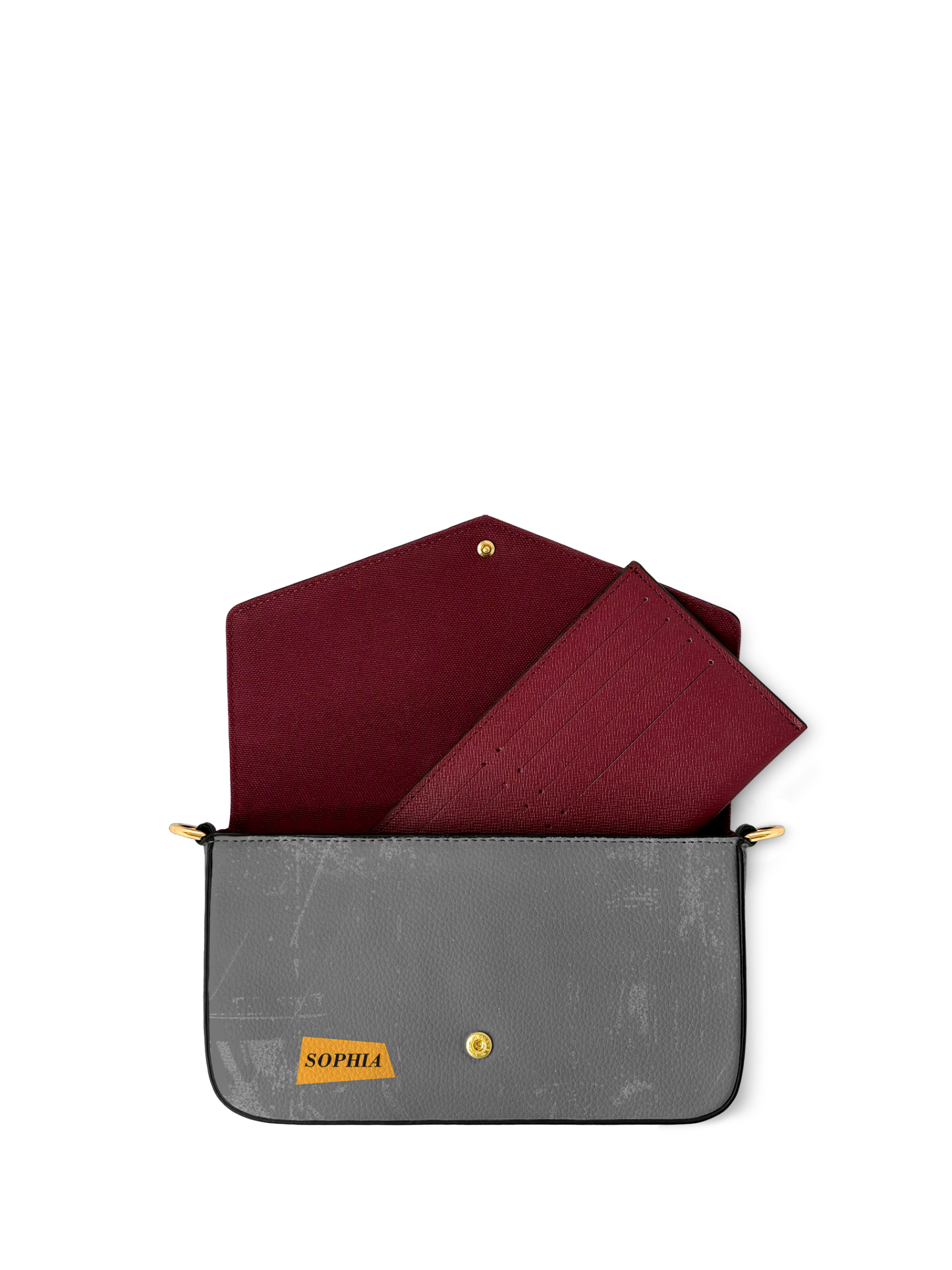 Rise & Slay - "Yenye" Black Envelope Chain Crossbody Bag
