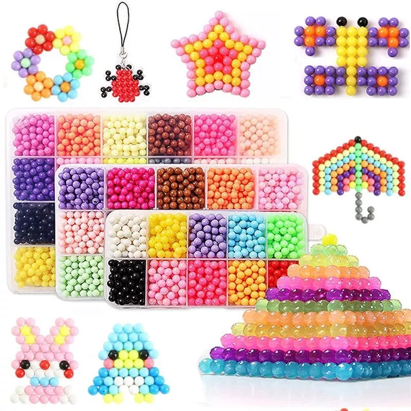 Water Mist Magic Beads: Creative DIY Puzzle Toy Set for Boys and Girls