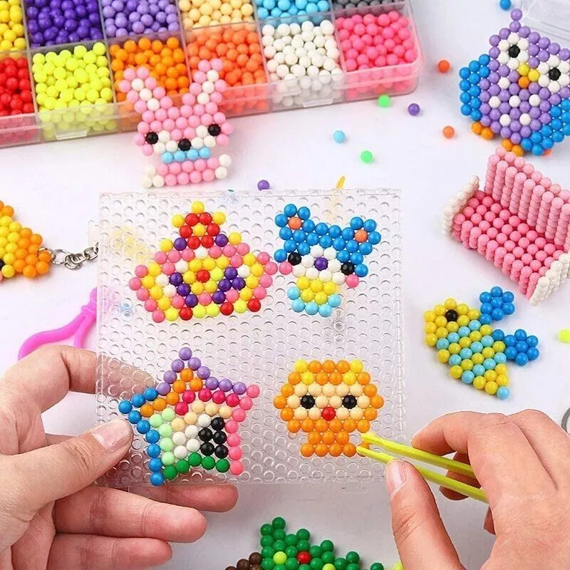 Water Mist Magic Beads: Creative DIY Puzzle Toy Set for Boys and Girls