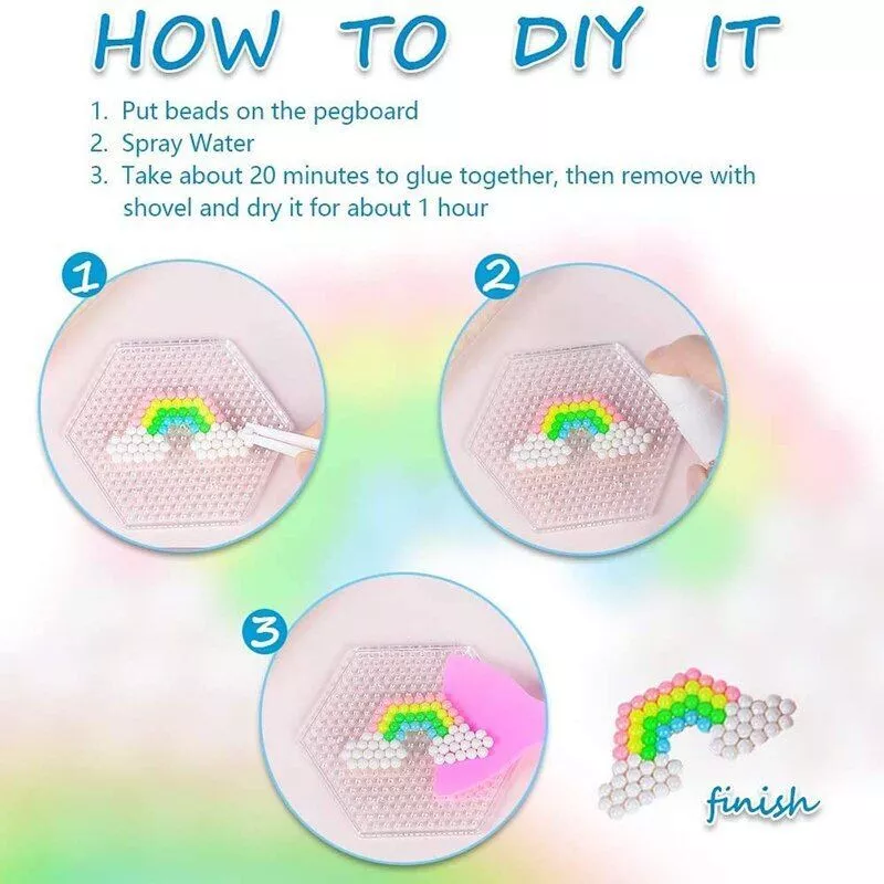 Water Mist Magic Beads: Creative DIY Puzzle Toy Set for Boys and Girls