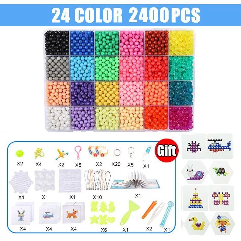 Water Mist Magic Beads: Creative DIY Puzzle Toy Set for Boys and Girls