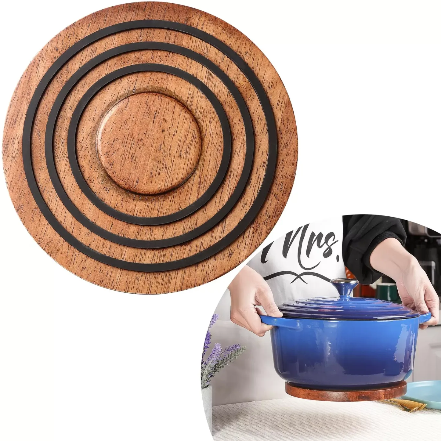 Magnetic Wooden Trivet