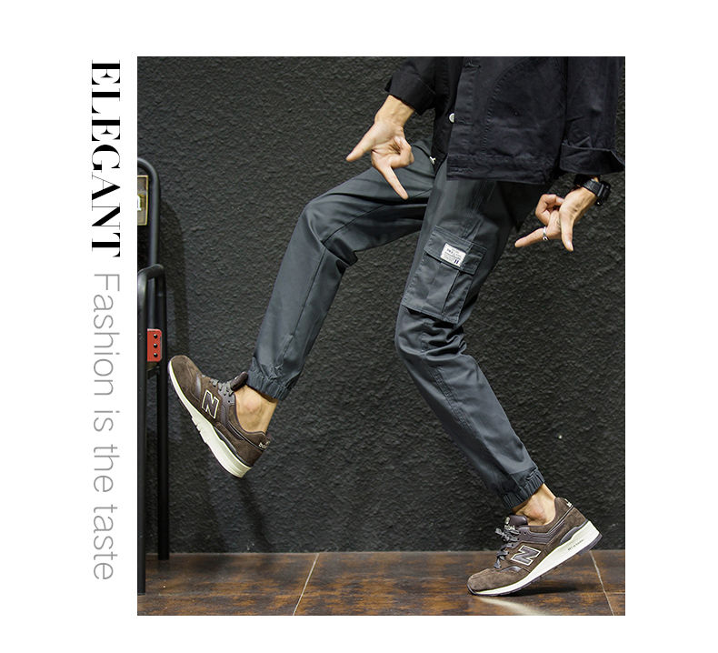 7XL Cargo Pants Men Quality Cotton Pencil Pants Male Washed Slim Fit Pants Mens Trousers Korean Brand MuLS Plus Size Casual Pant 06