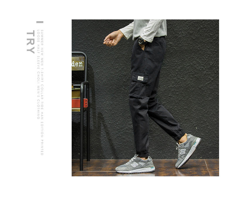 7XL Cargo Pants Men Quality Cotton Pencil Pants Male Washed Slim Fit Pants Mens Trousers Korean Brand MuLS Plus Size Casual Pant 10