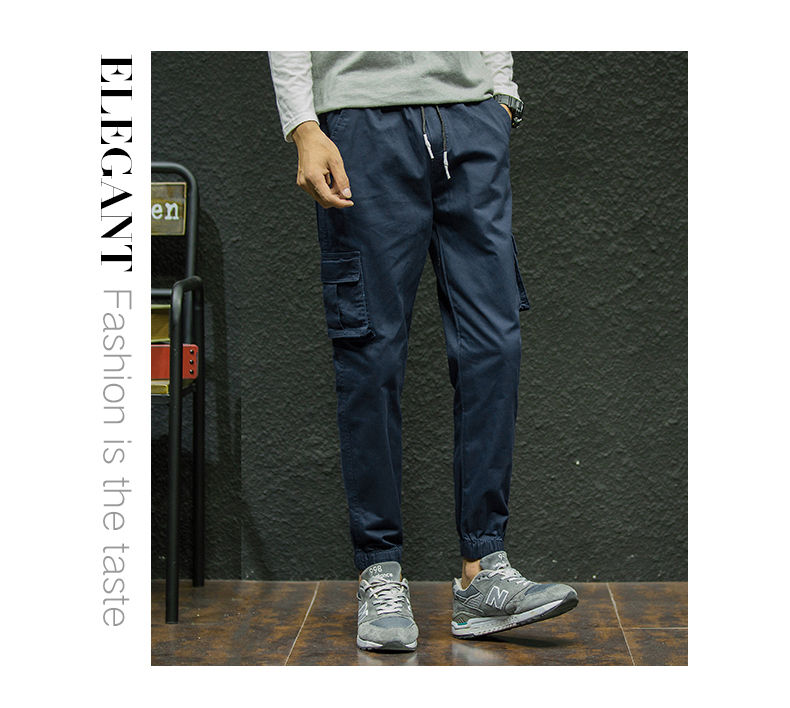 7XL Cargo Pants Men Quality Cotton Pencil Pants Male Washed Slim Fit Pants Mens Trousers Korean Brand MuLS Plus Size Casual Pant 14
