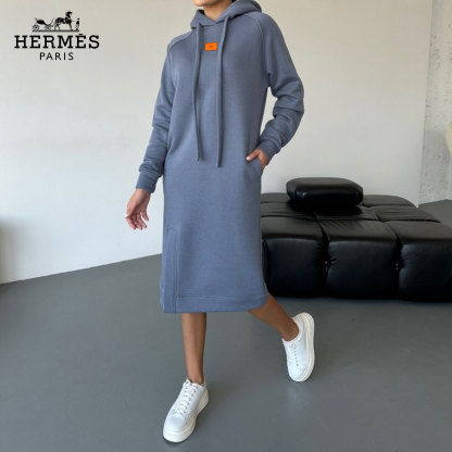 Classic Large Size Long Sweatshirt Hooded Sweatshirt