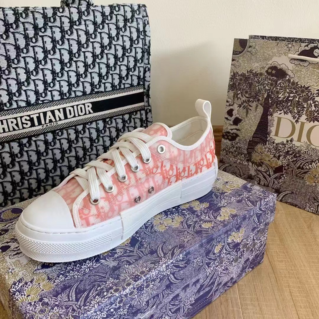 B23 Low-Top Sneaker Orange Oblique Canvas