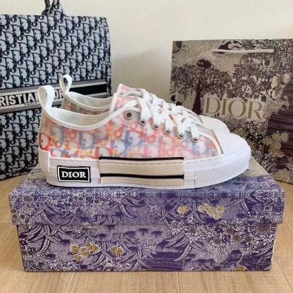 [Copy]B23 Low-Top Sneaker Red Blue Oblique Canvas