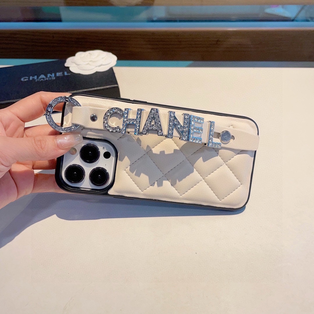 Diamond Letter Wristband Phone Case