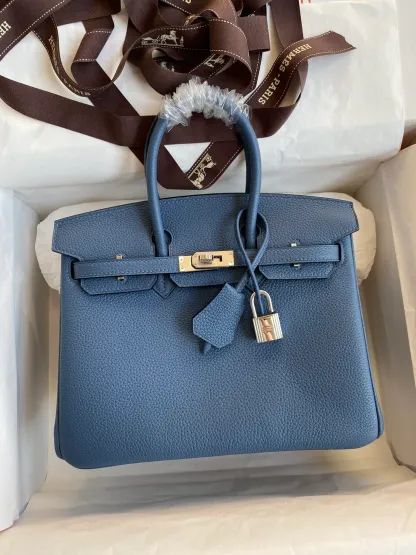 Birkin 25/30/35 Bag Blue Togo Leather