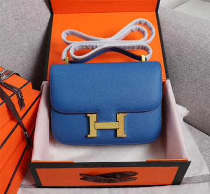 Constance 19/23 bag Dark Blue Epsom Leather