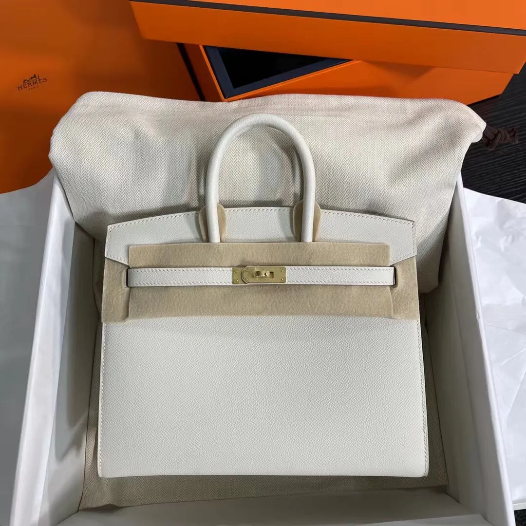 Birkin 25/30/35 Bag Nata (Cream White) Epsom Leather