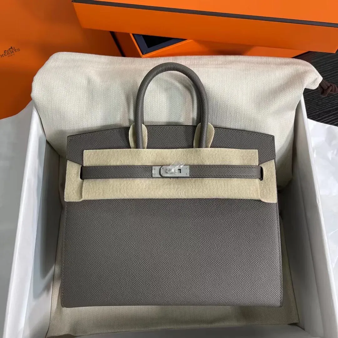 Birkin 25/30/35 Bag Etain (Pewter Grey) Epsom Leather