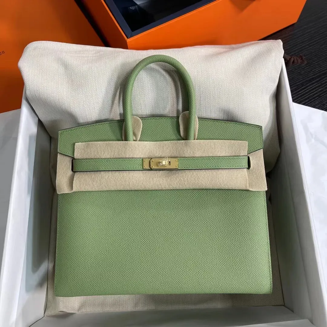 Birkin 25/30/35 Bag Vert Criquet (Avocado Green) Epsom Leather