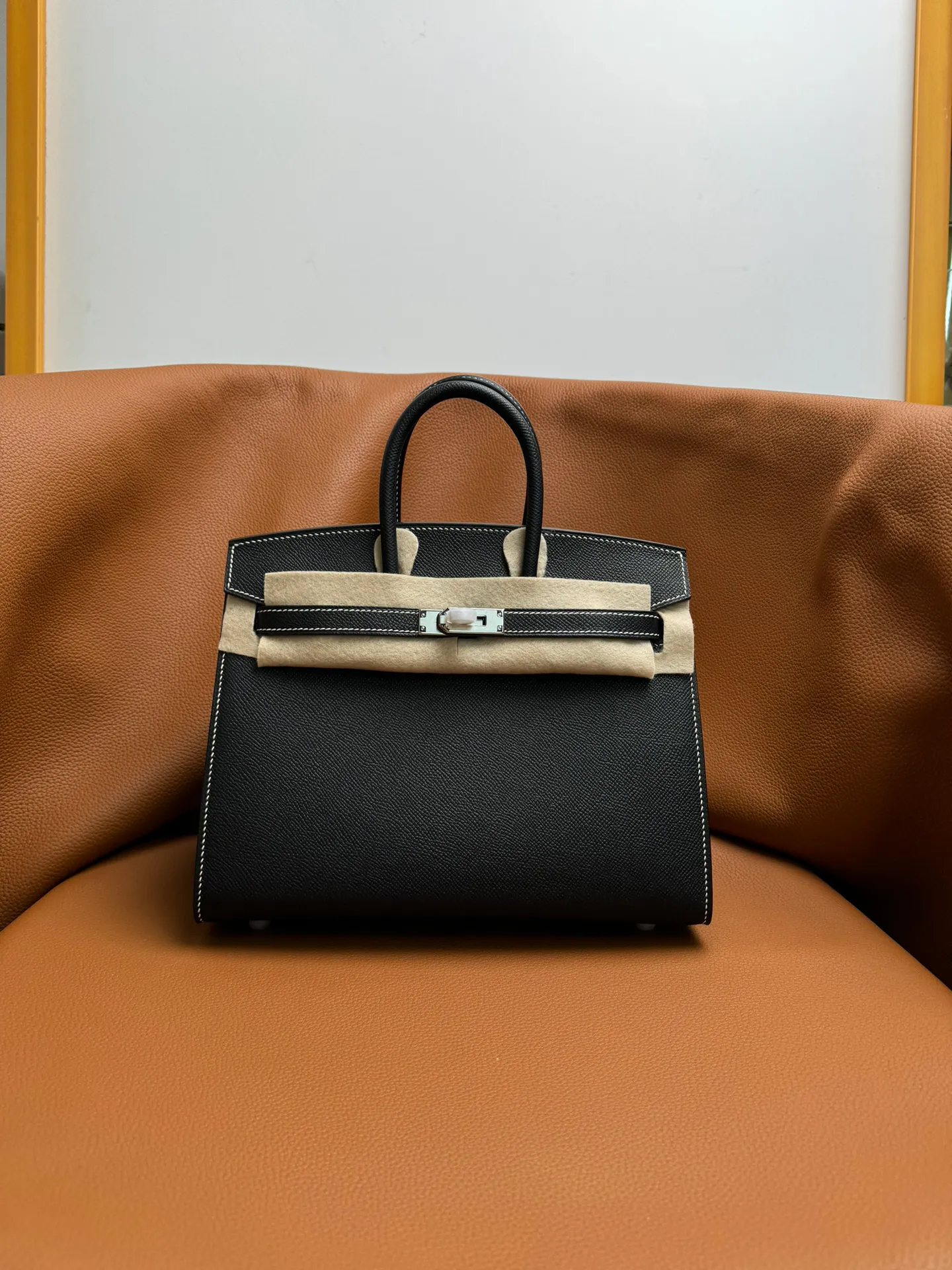 Birkin 25/30/35 Bag Noir (True Black) Epsom Leather