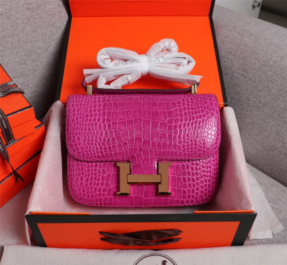 Constance 24 bag crocodile Gold Hardware