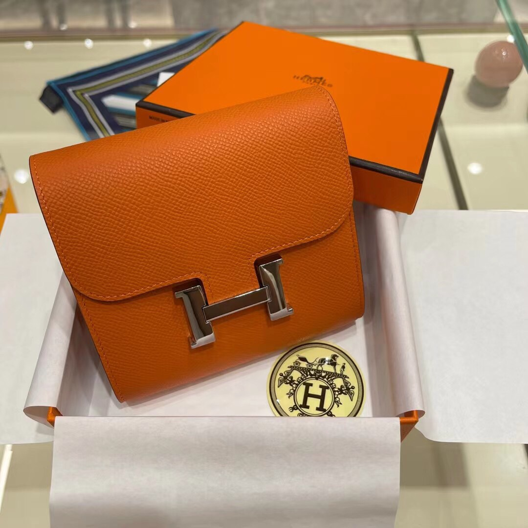 Constance Mini 13 Bag Orange Epsom Leather