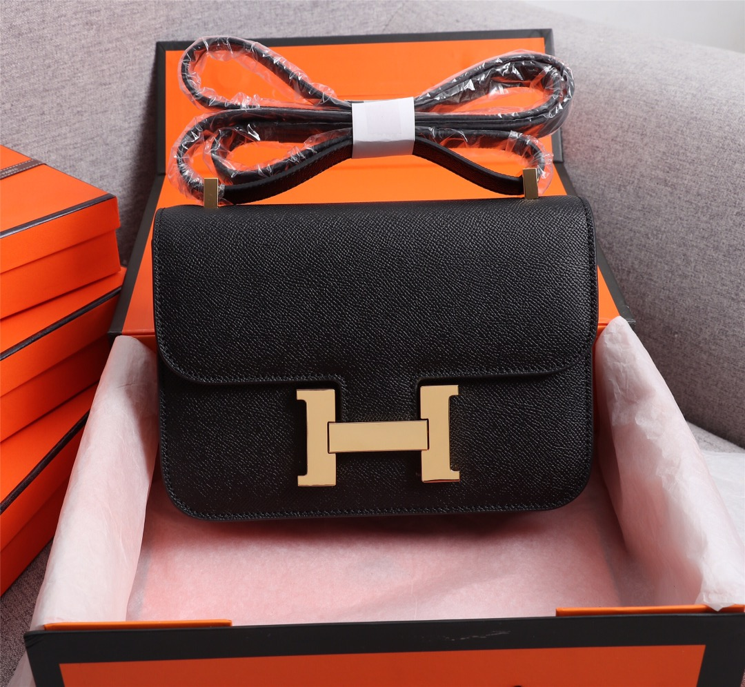 Constance 19/23 bag Black Epsom Leather