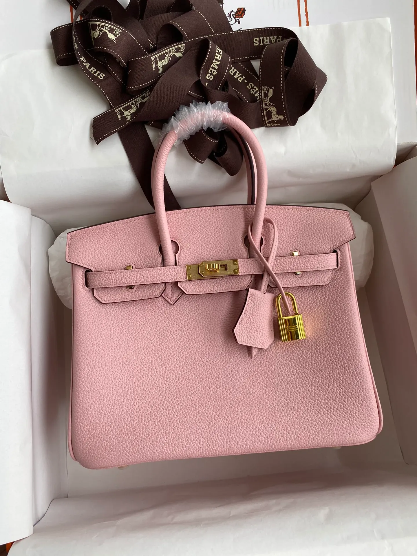 Birkin 25/30/35 Bag Rose Azalée (Lipstick Pink) Togo Leather