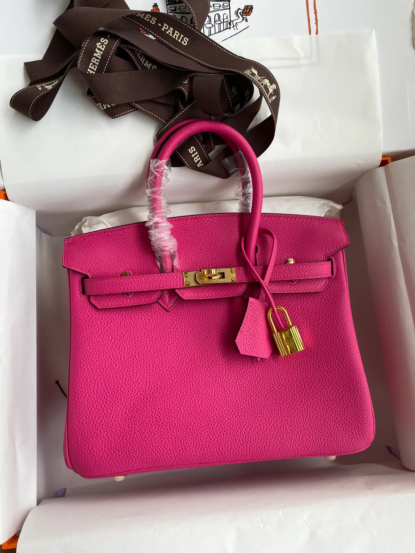 Birkin 25/30/35 Bag Rose Tyrien Togo Leather