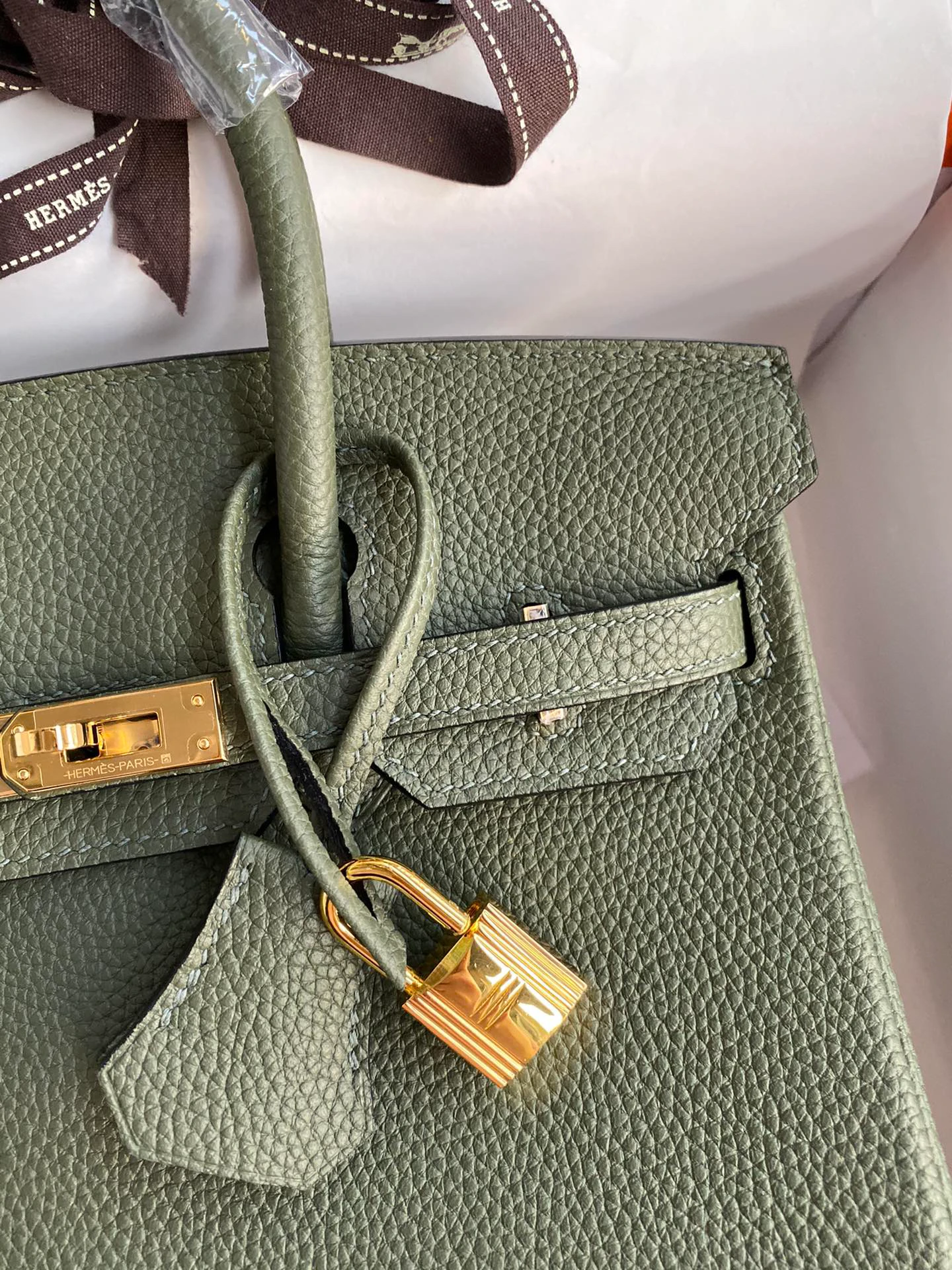 Birkin 25/30/35 Bag Deep Green Togo Leather