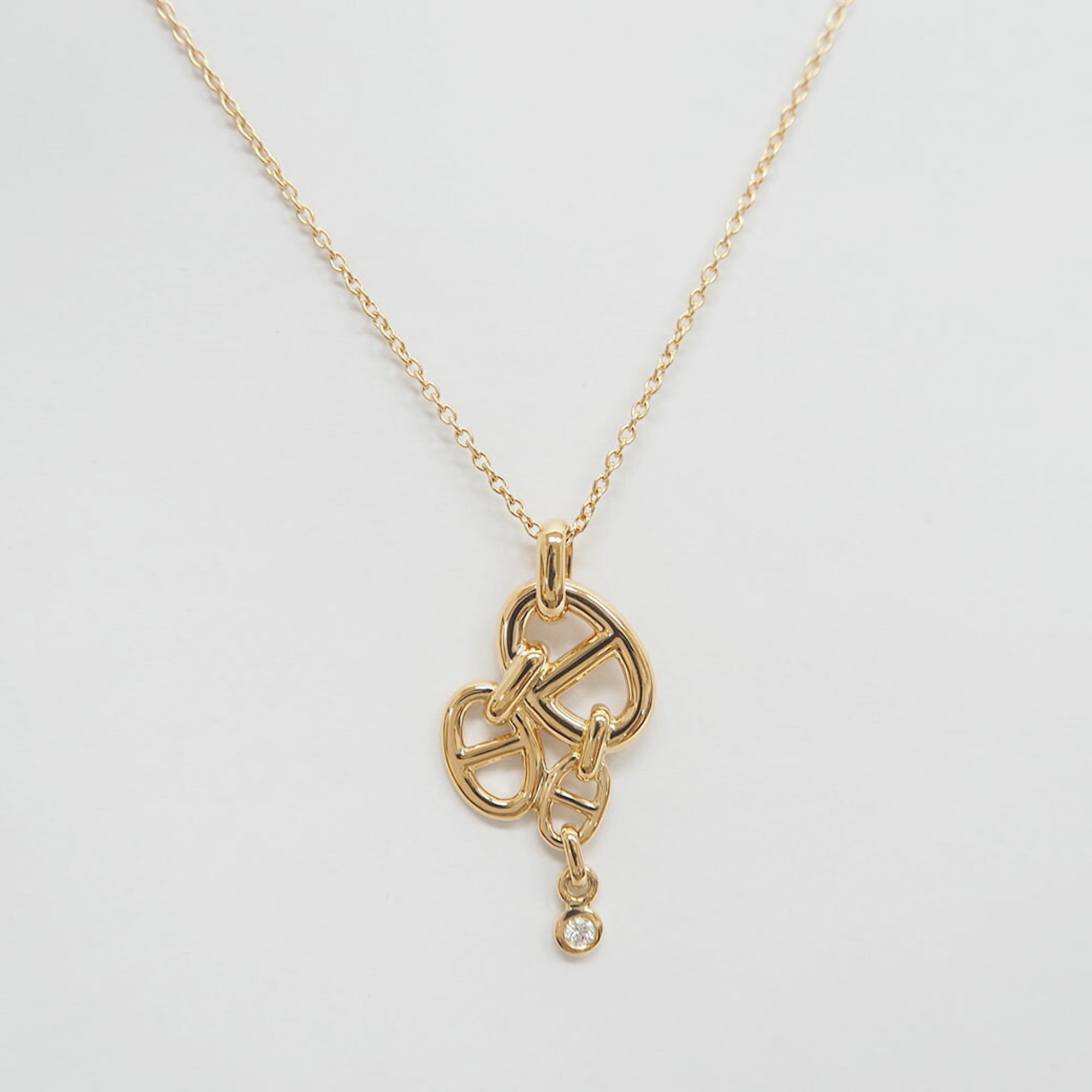 Shane D'ancle Anchenée MM Pendant Pink Gold Necklace
