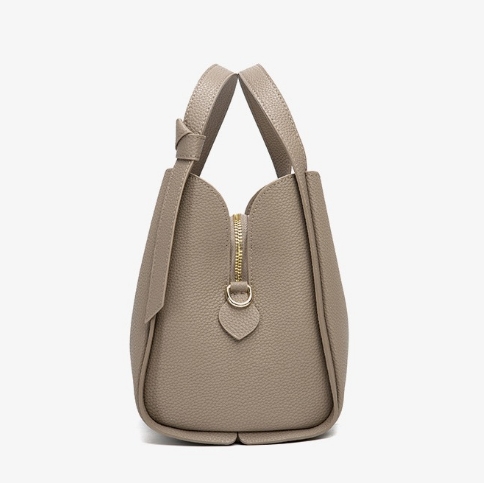 Versatile leather shoulder bag, large capacity handbag for women, fashionable cross-body bag 519717
