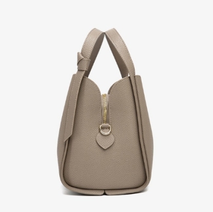 Versatile leather shoulder bag, large capacity handbag for women, fashionable cross-body bag 519717