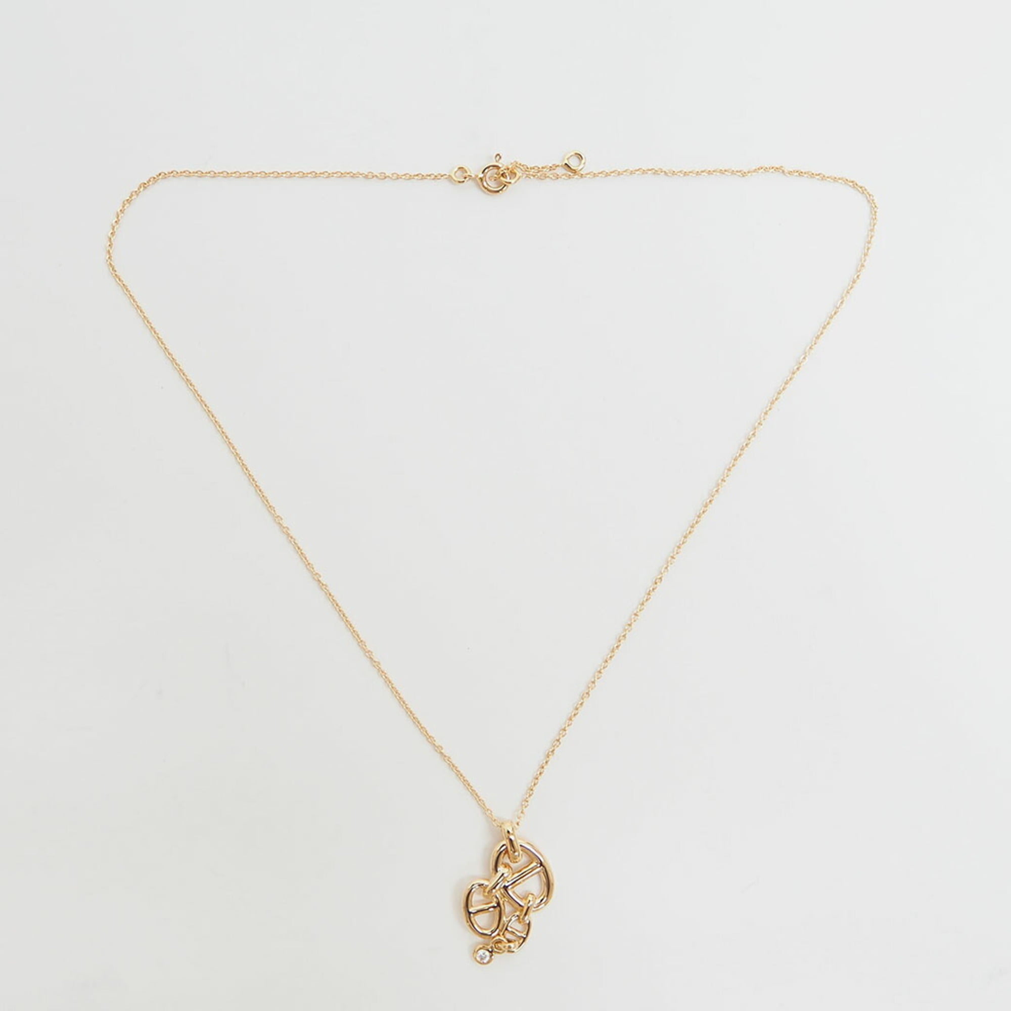 Shane D'ancle Anchenée MM Pendant Pink Gold Necklace