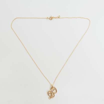 Shane D'ancle Anchenée MM Pendant Pink Gold Necklace