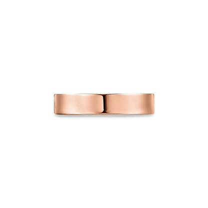 & Co.庐 Band Ring in Rose Gold with a Diamond