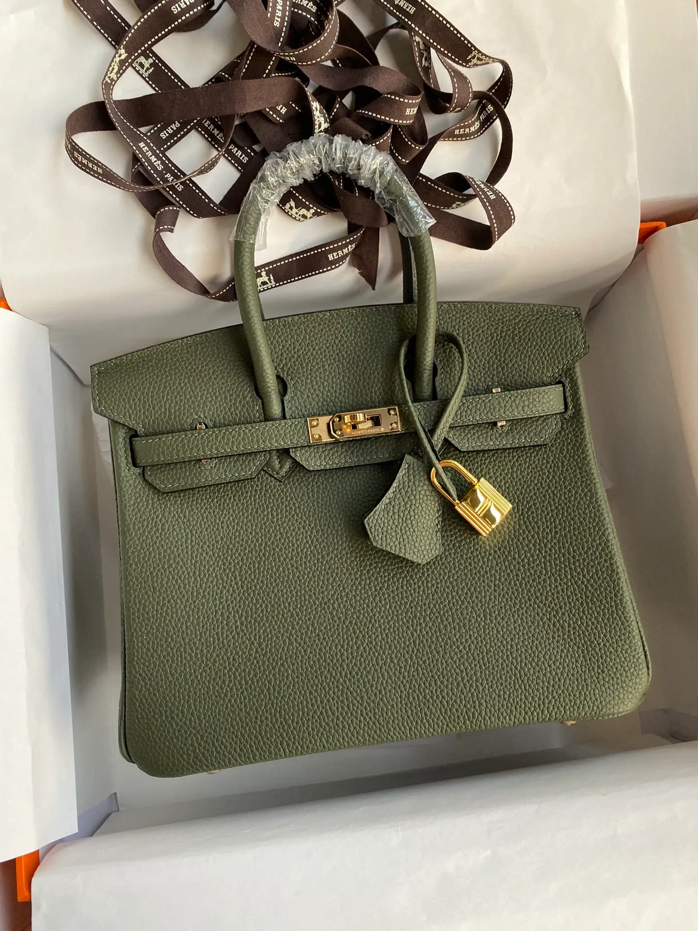 Birkin 25/30/35 Bag Deep Green Togo Leather
