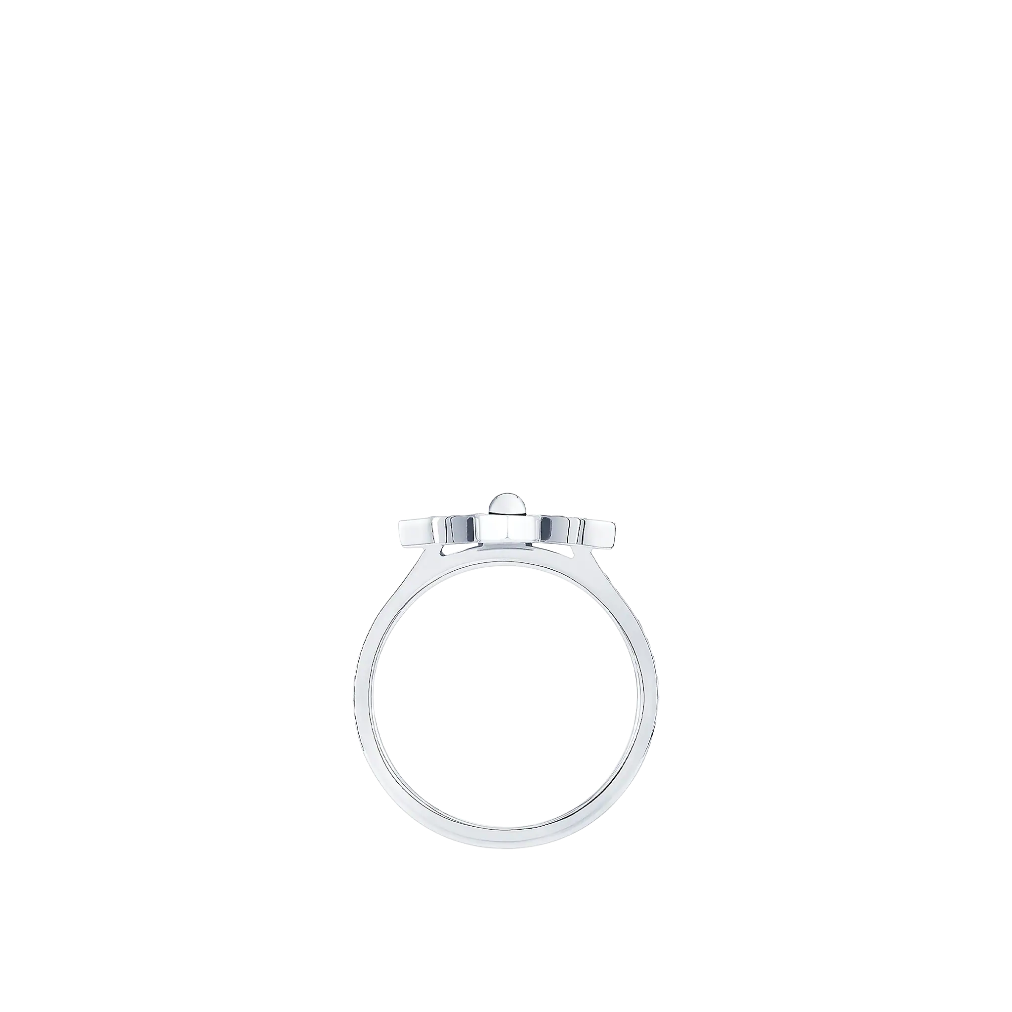 Star Blossom Ring, White Gold And Diamonds