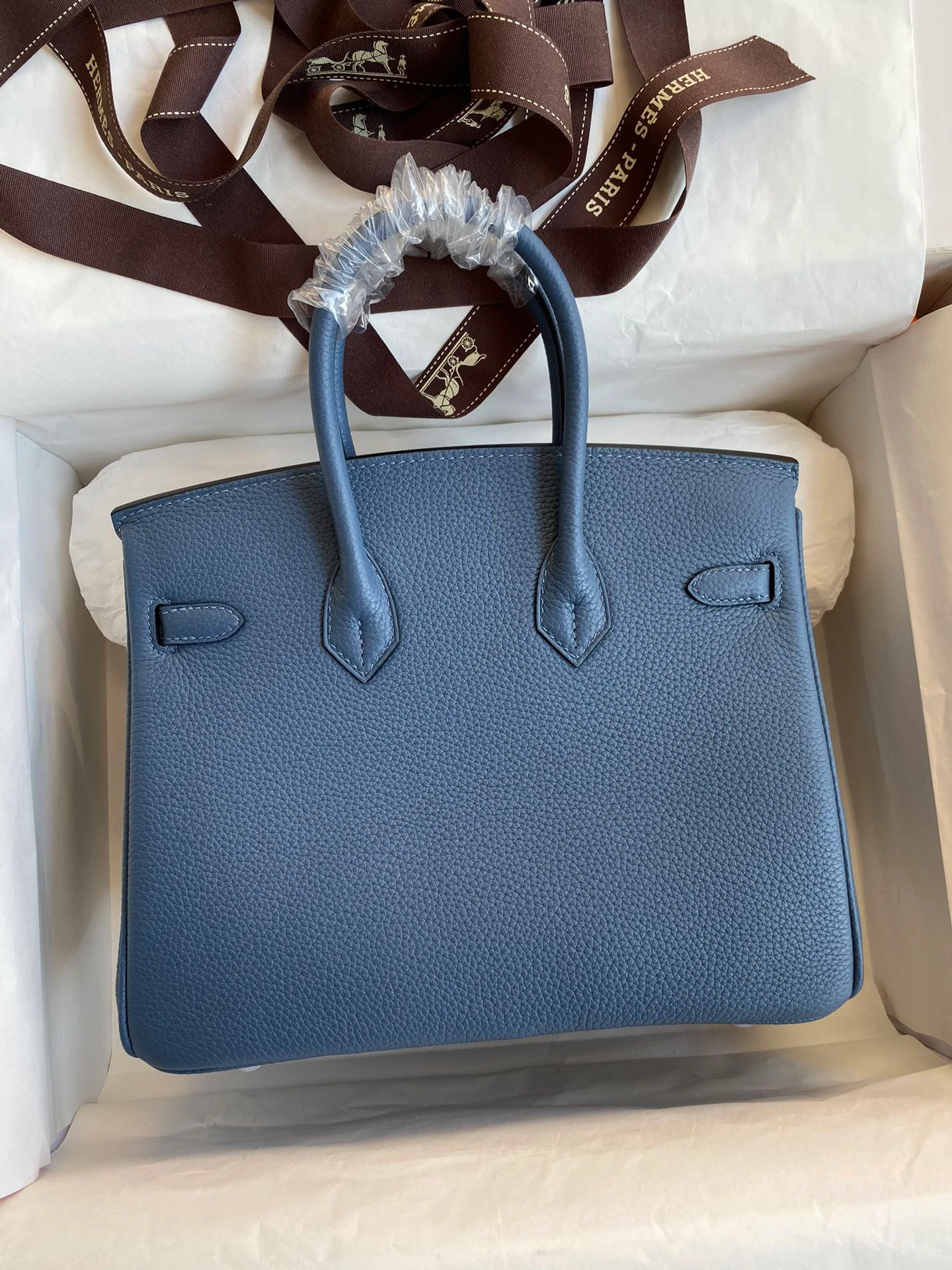 Birkin 25/30/35 Bag Blue Togo Leather