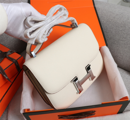 Constance 19/23 bag White Epsom Leather