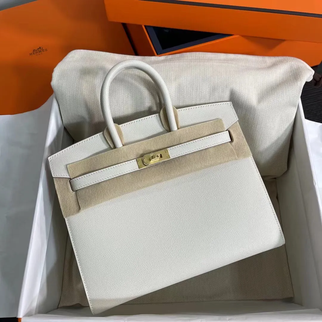 Birkin 25/30/35 Bag Nata (Cream White) Epsom Leather