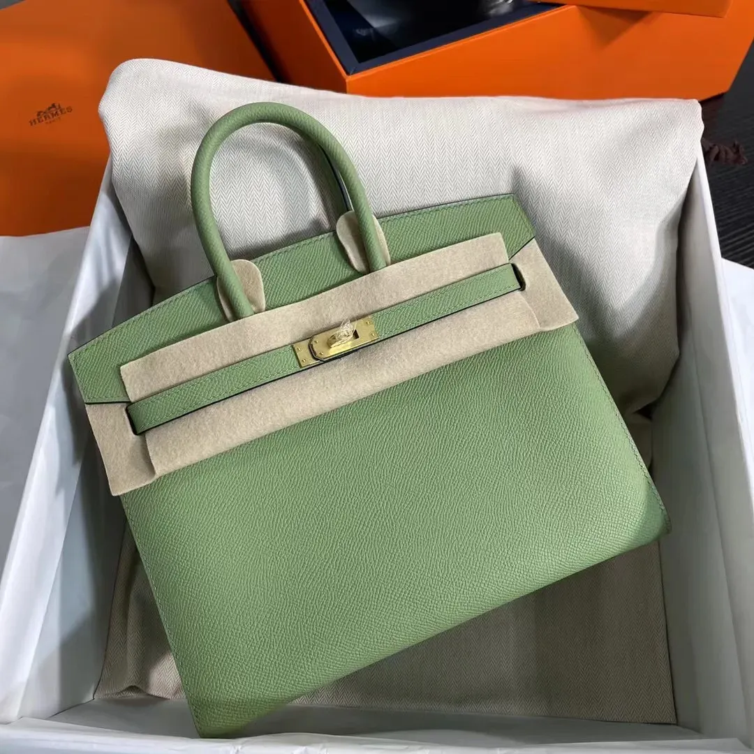 Birkin 25/30/35 Bag Vert Criquet (Avocado Green) Epsom Leather