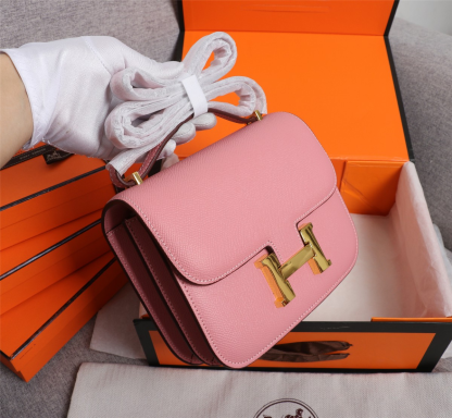 Constance 19/23 bag Pink Epsom Leather