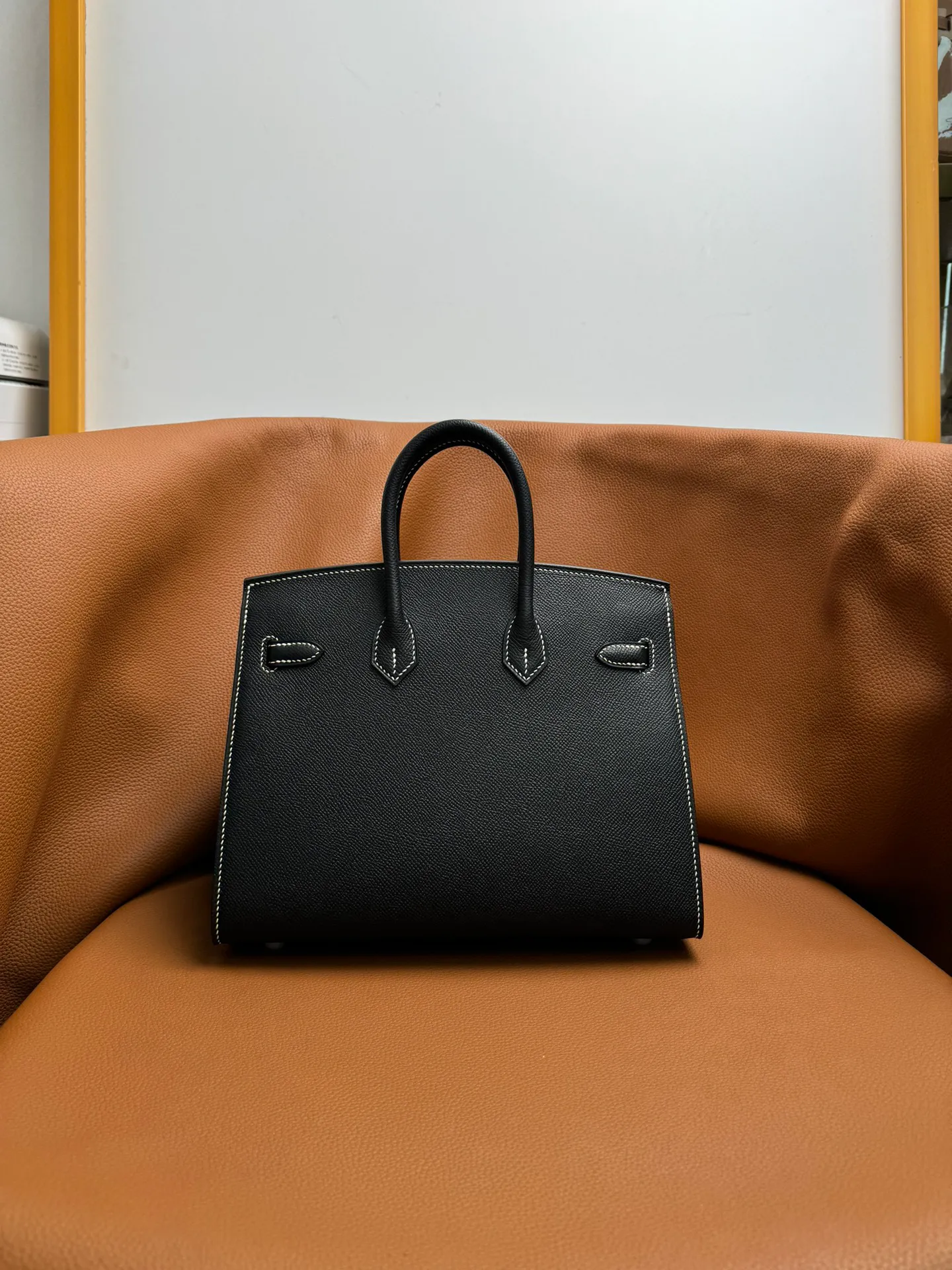 Birkin 25/30/35 Bag Noir (True Black) Epsom Leather