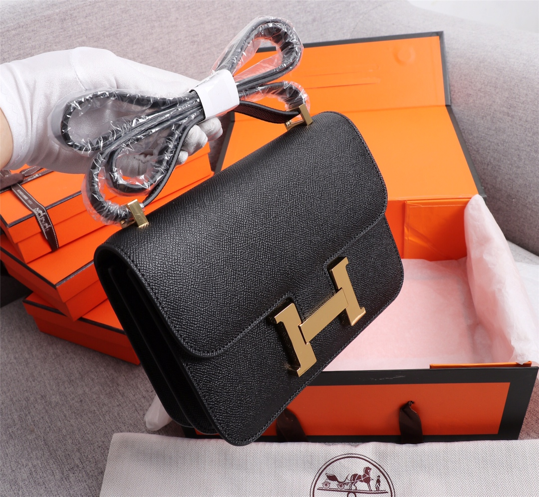Constance 19/23 bag Black Epsom Leather