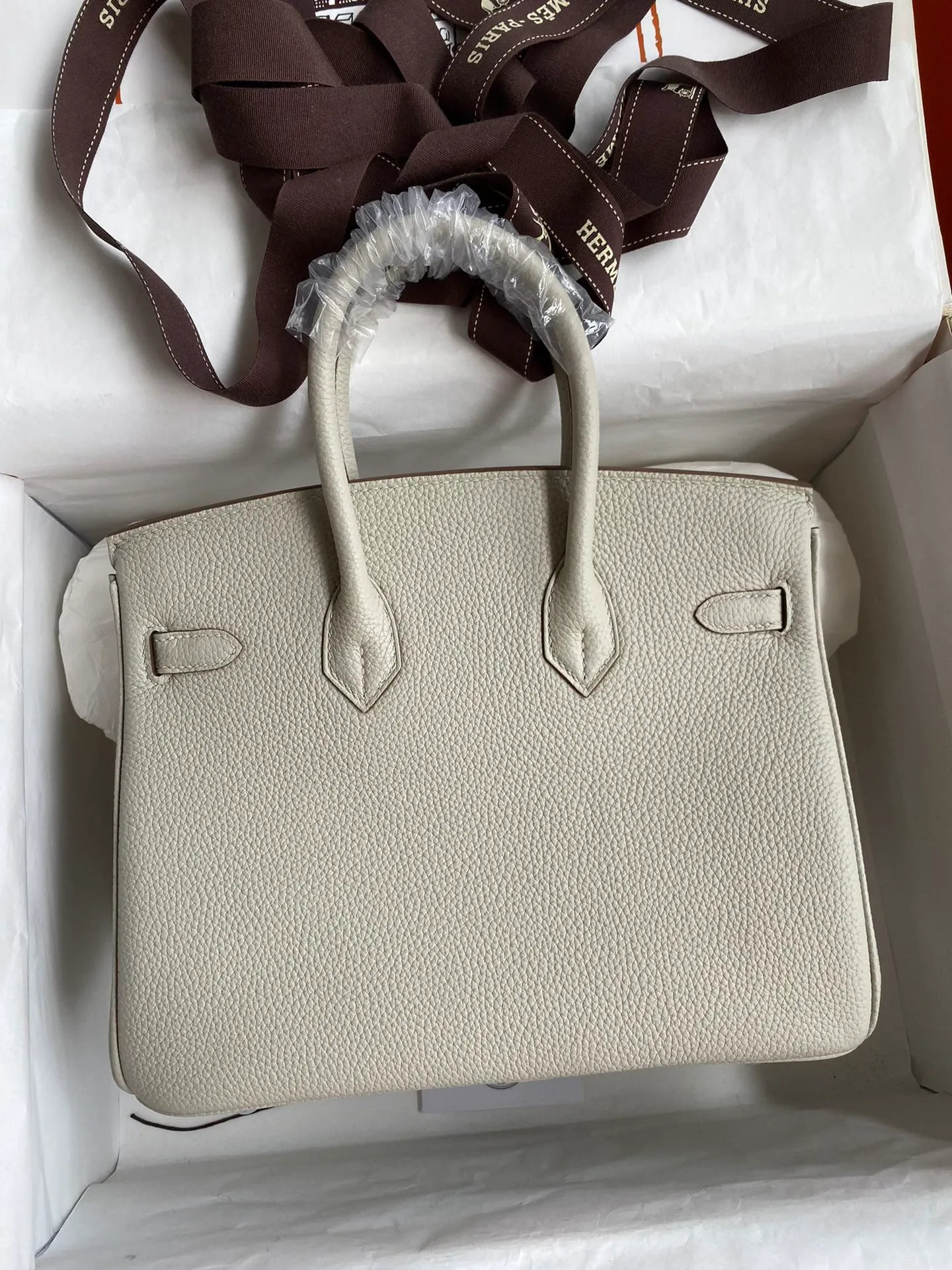 Birkin 25/30/35 Bag Gris Perle (Pearl Grey) Togo Leather